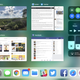 This view of everything running on the iPad, the system controls, and the dock, is visual soup.
